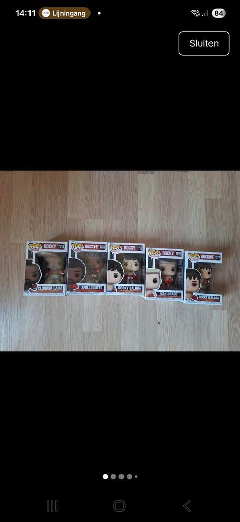 funko pop 5 x rocky balboa, Ophalen of Verzenden, Nieuw