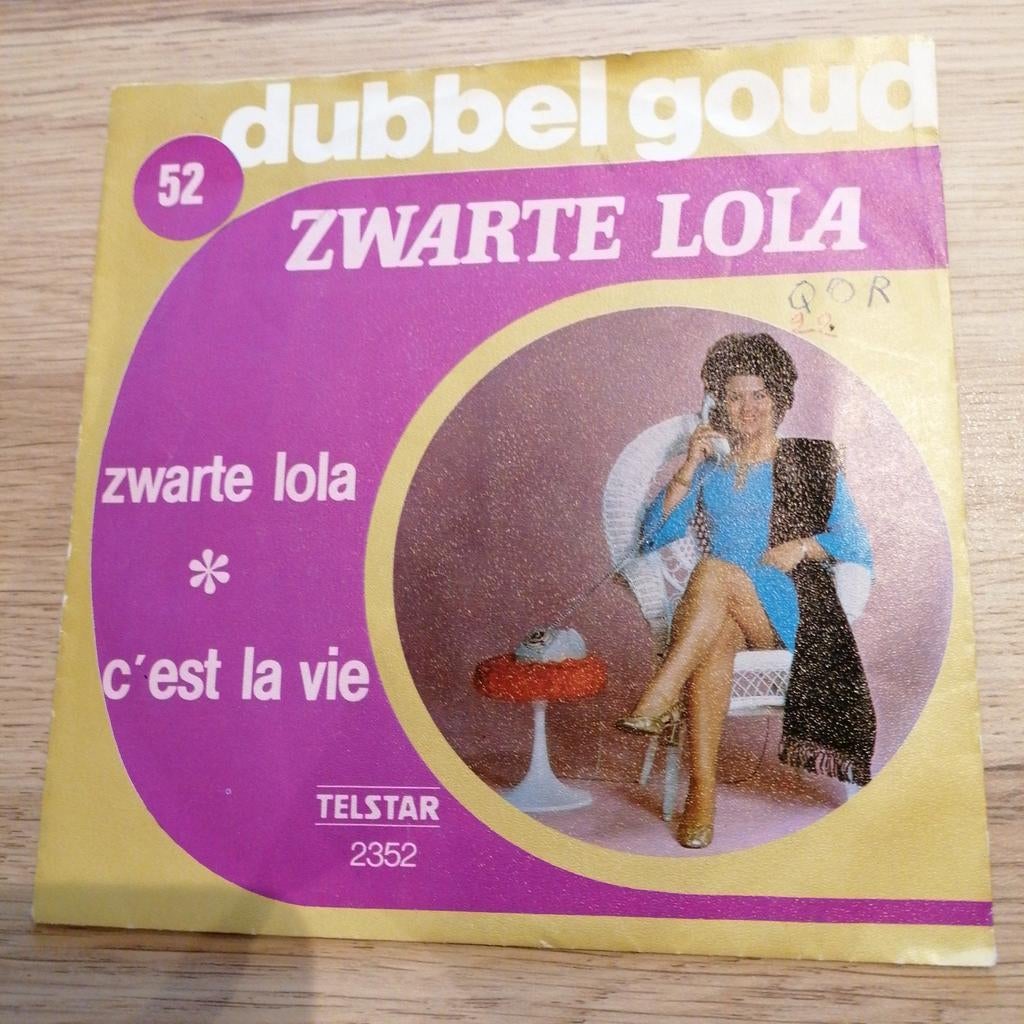 Zwarte lola /zwarte lola, Ophalen of Verzenden, Gebruikt, Overige formaten, Levenslied of Smartlap