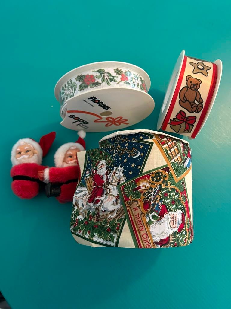 Vintage kerst linten, Ophalen of Verzenden, Zo goed als nieuw