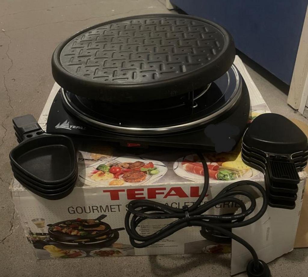 Tefal grill, Ophalen of Verzenden, Zo goed als nieuw, 4 t/m 7 personen