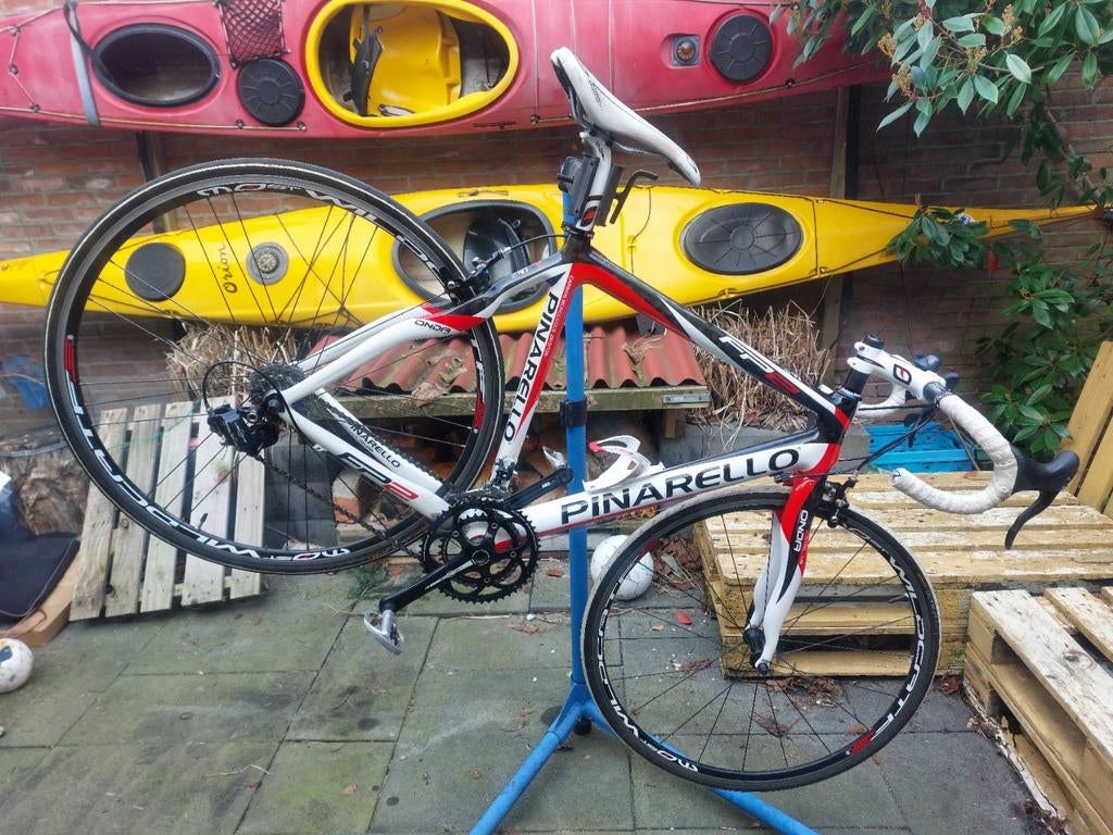 Carbon racefiets - Pinarello FP2, Gebruikt, Meer dan 20 versnellingen, 53 tot 57 cm, Ophalen