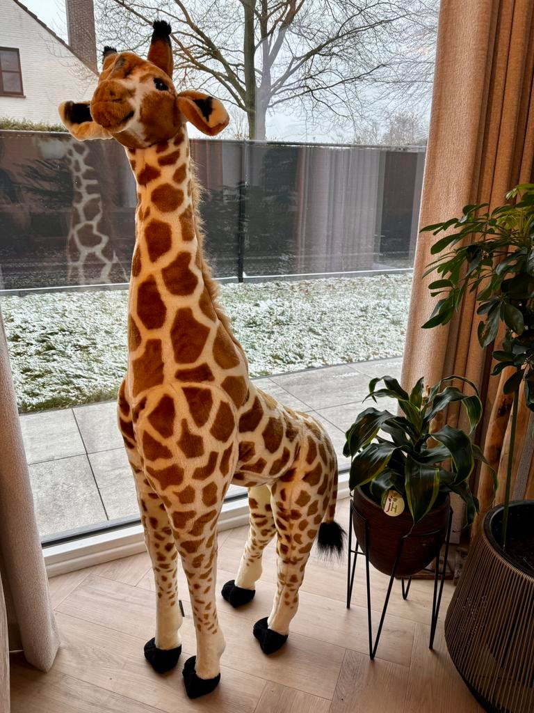 Knuffel Childhome Giraf – 135 cm – Zeer goede staat, Ophalen, Zo goed als nieuw, Wanddecoratie