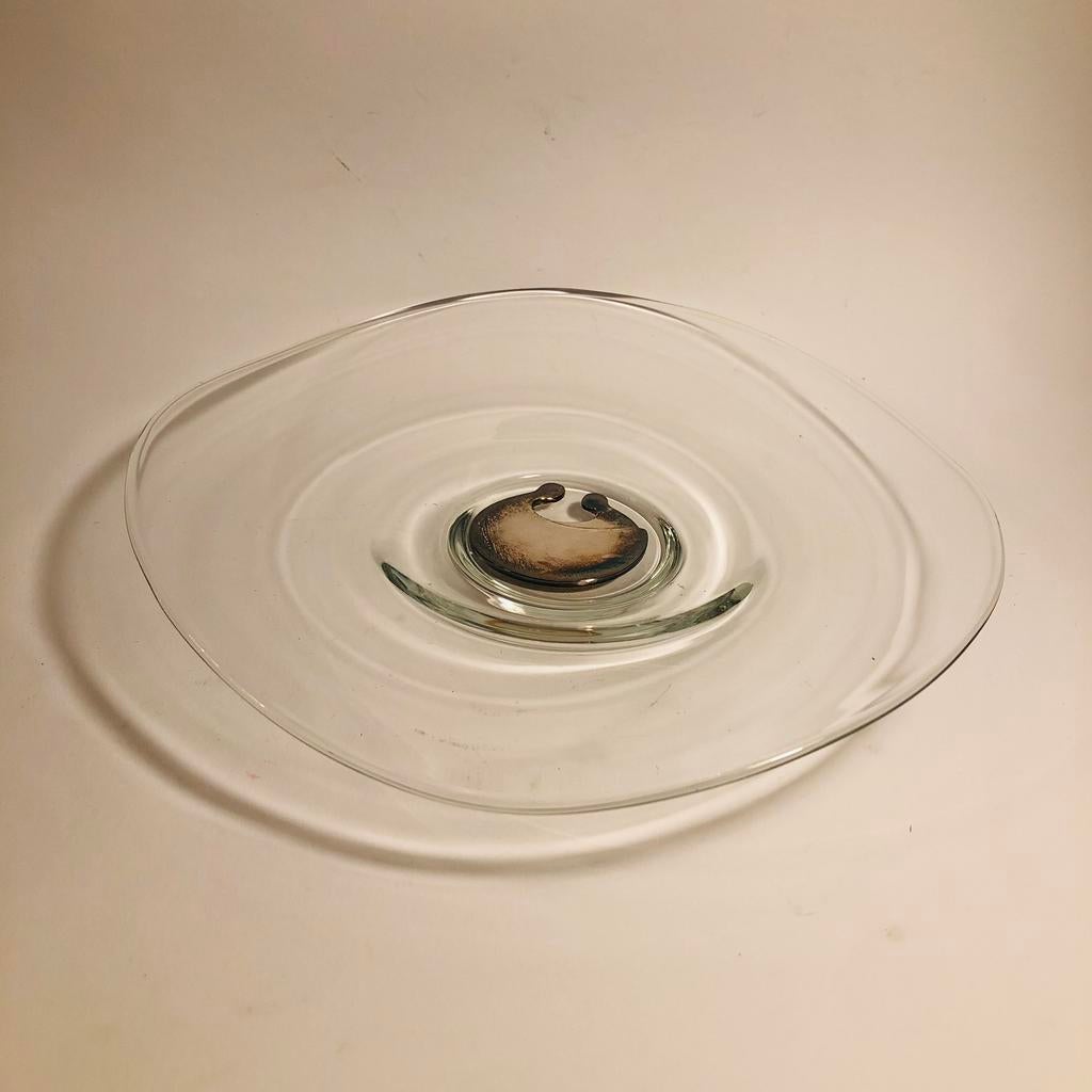 Mooie glazen schaal van C. van Ammerlaan, Artihove, Ophalen of Verzenden