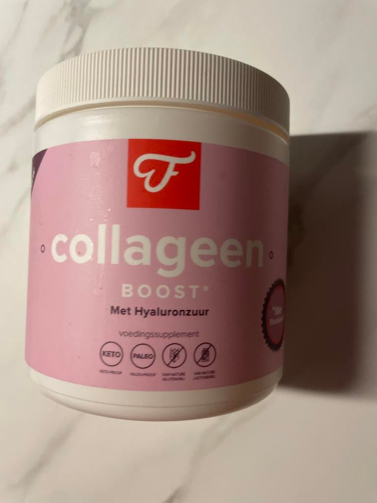 4 potten Foodie Collageen Poeder met Hyaluronzuur - 300g, Ophalen of Verzenden, Nieuw, Poeder of Drank