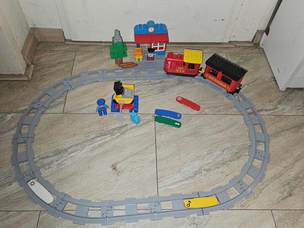Lego Duplo 10874 Stoomtrein - Compleet met kopie handleiding, Ophalen of Verzenden, Gebruikt, Complete set, Lego