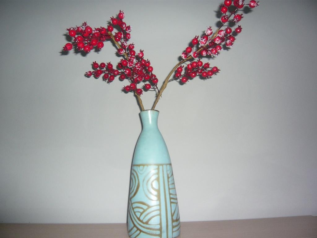 vintage vaas Chula Canas, Steen, Ophalen of Verzenden, Zo goed als nieuw, Minder dan 50 cm