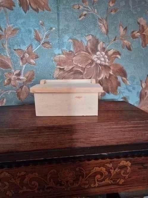 poppenhuis miniaturen blank houten dekenkist, Verzamelen, Poppenhuizen en Toebehoren, Ophalen of Verzenden, Nieuw, Poppenhuis