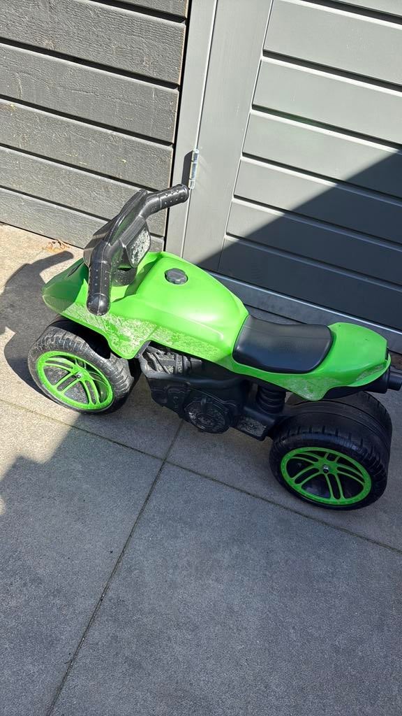 Groene motor, Kinderen en Baby's, Speelgoed | Buiten | Skelters, Ophalen of Verzenden, Zo goed als nieuw, Overige merken, Motor