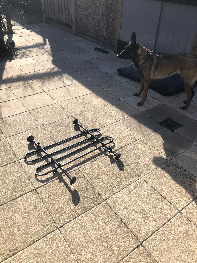 Auto honden hek trixie, Ophalen