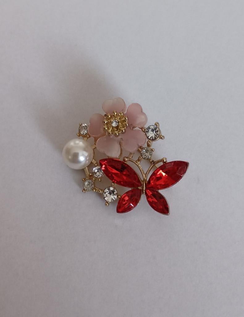 Bloem broche, Overige materialen, Overige kleuren, Minder dan 4 cm, Nieuw