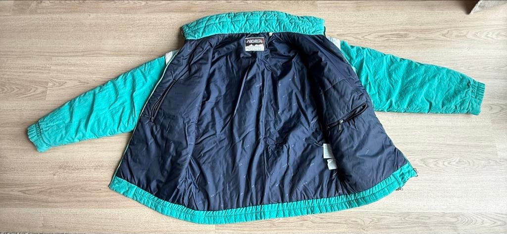 Vintage Nevica Ski Jas - Groen/Blauw, Ophalen of Verzenden, Gedragen, Maat 38/40 (M), Jack
