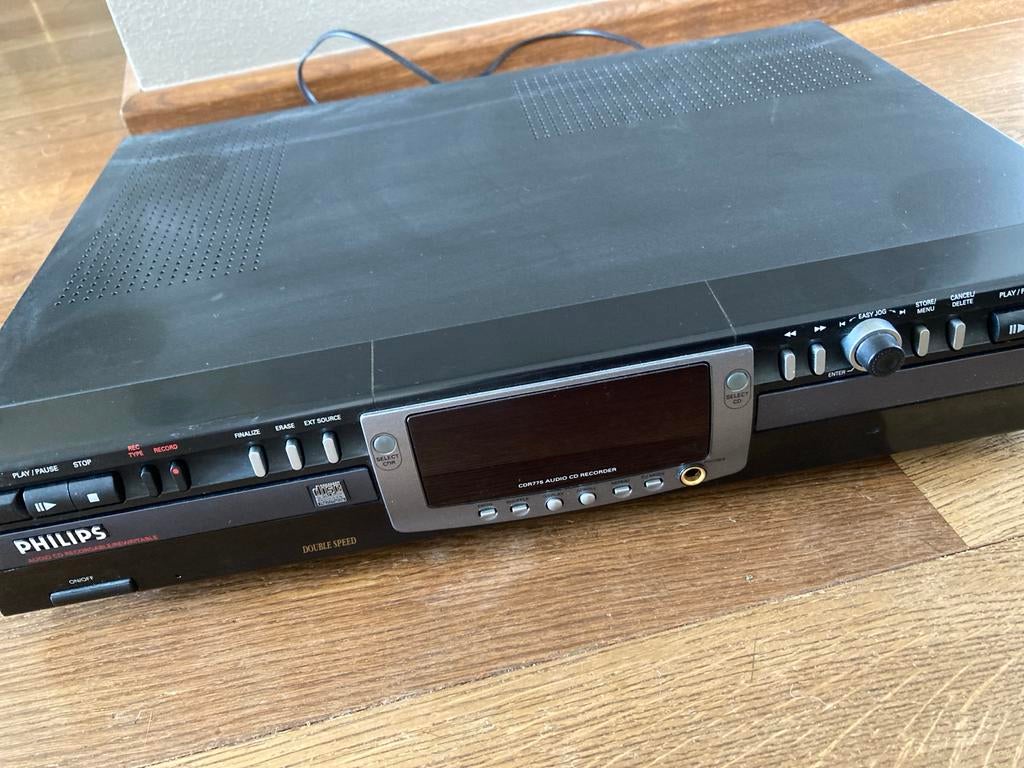 Philips CDR775 Audio CD Recorder - Dubbele Snelheid, Ophalen of Verzenden, Gebruikt, Philips
