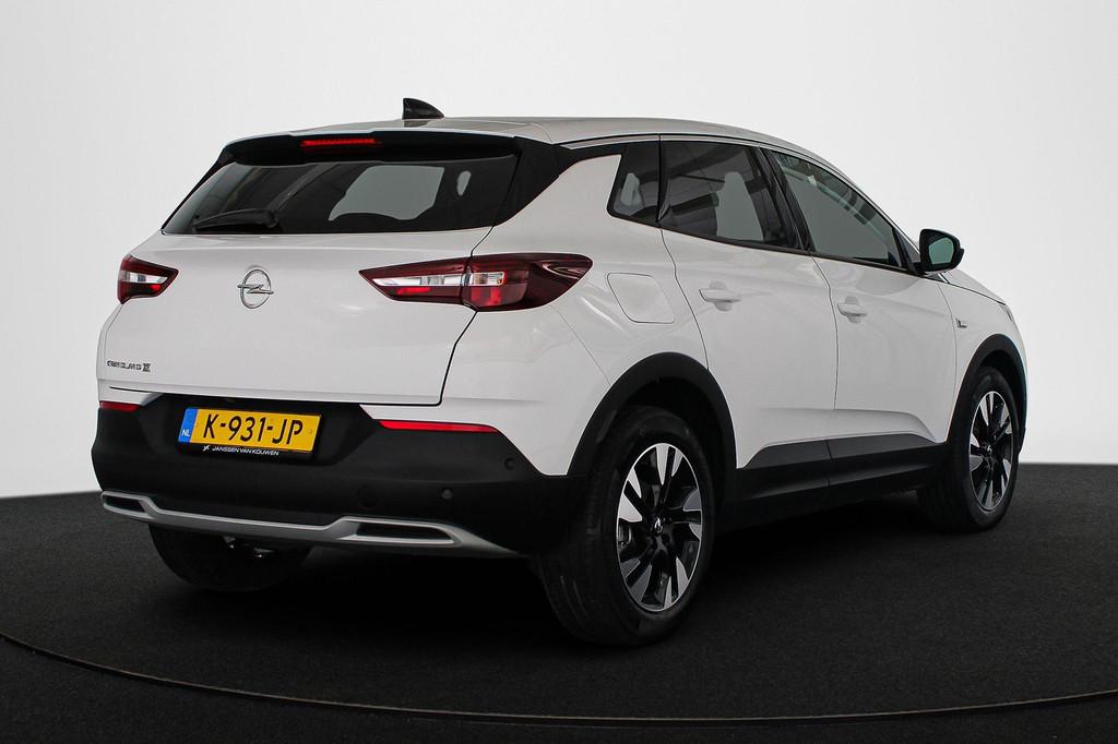 Opel Grandland X 1.2 Turbo Elegance 360 Camera Carplay Dodeh, Stof, 1199 cc, Wit, Origineel Nederlands