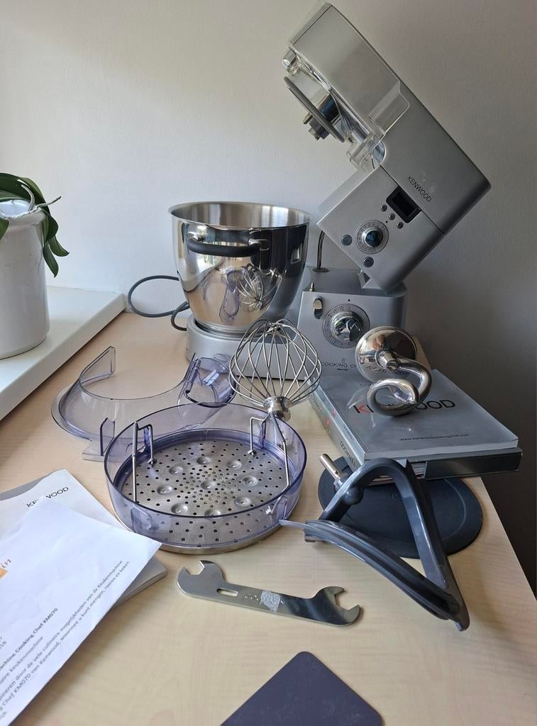Kenwood Cooking Chef Keukenmachine met accessoires, Ophalen, 4 liter of meer, Gebruikt, 3 snelheden of meer