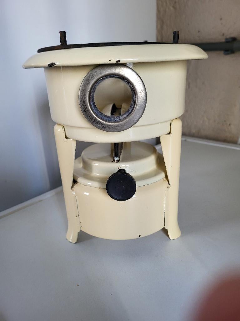 emaille petroleumstel creme 1-pits, Ophalen of Verzenden