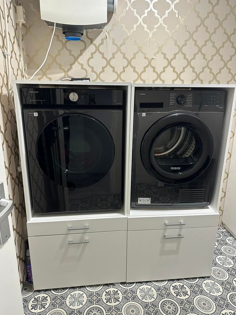 2x witte Wasmaschine kasten laden, Huis en Inrichting, Ophalen, 50 tot 100 cm, Zo goed als nieuw, 150 tot 200 cm