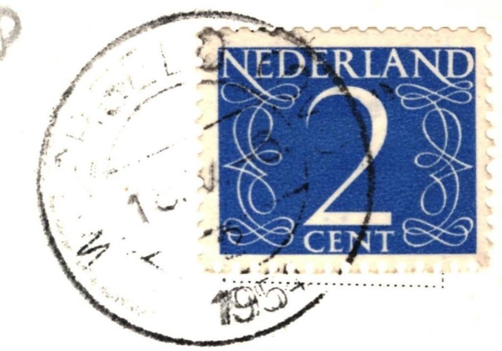 966528 Weerselo Stiftplein Kampeerschuur Stifthuis 1954 Gelo, Ophalen of Verzenden, 1940 tot 1960, Gelopen, Overijssel