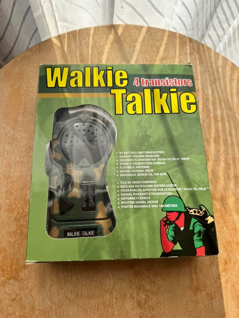 Vintage Walkie Talkie set - nieuw in doos, Ophalen of Verzenden, Zo goed als nieuw, Minder dan 2 km, Portofoon of Walkie-talkie