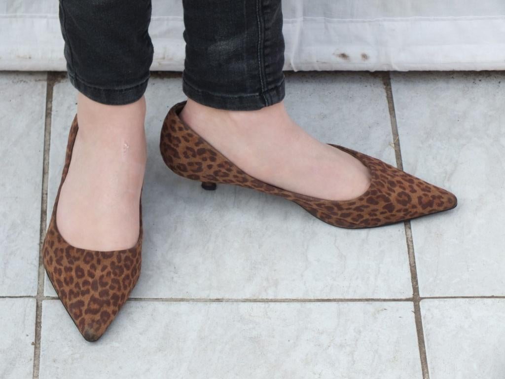 Grappige pumps, luipaard print Mt 39 Merk Graceland, Kleding | Dames, Schoenen, Zo goed als nieuw, Pumps, Bruin, Ophalen of Verzenden