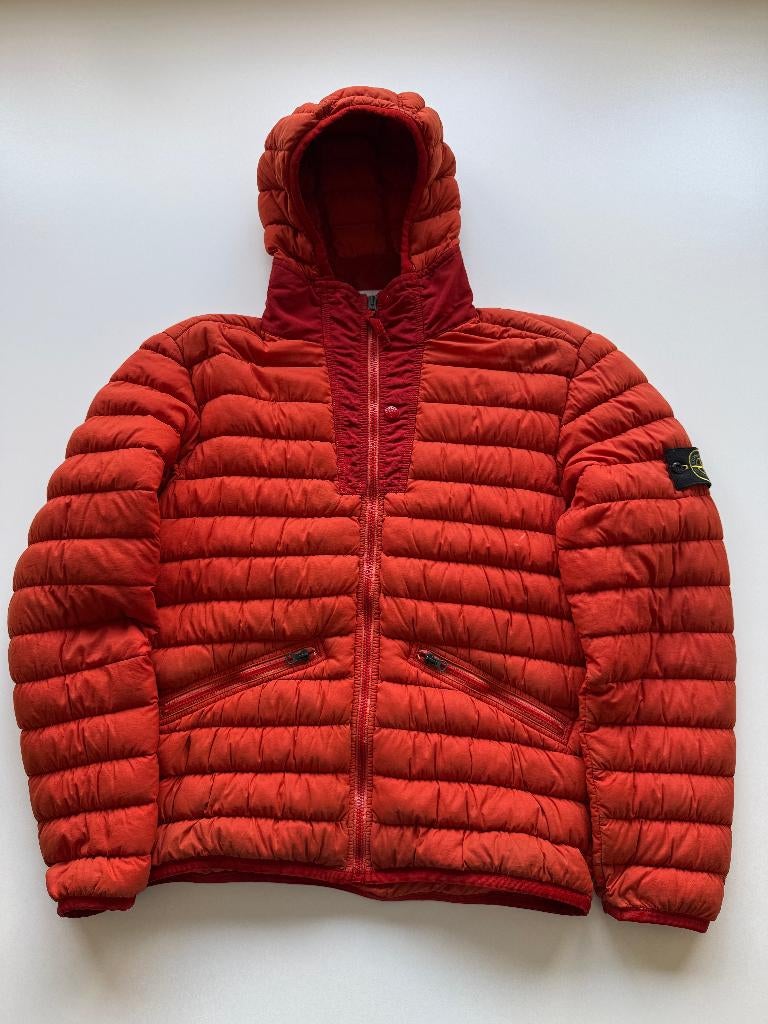 Stone Island Loom Woven Jas m rood, Kleding | Heren, Maat 48/50 (M), Ophalen of Verzenden, Stone Island, Gedragen