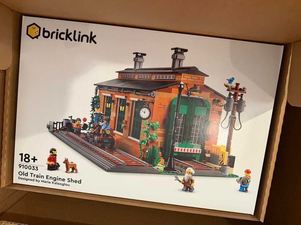 Lego Bricklink Old Train Engine Shed 910033, Lego, Nieuw, Ophalen of Verzenden, Complete set