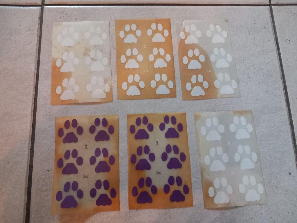 Vintage Pootjes Stickers - vespa chaos si citta puch, Ophalen of Verzenden, Gebruikt