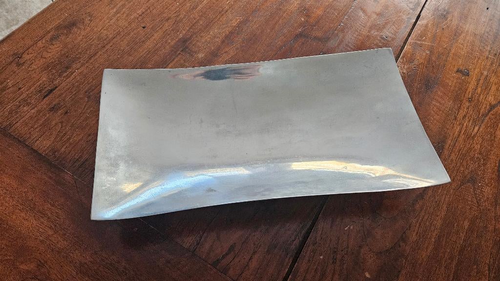 BOB aluminium schaal afm. 61x5 x 24,5 cm, Ophalen, Overige materialen, Schaal, Zo goed als nieuw