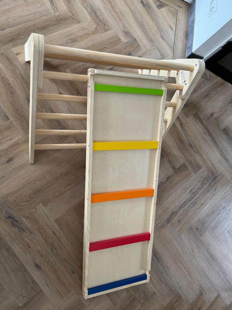 Playtive klimrek + glijbaan hout, Ophalen, Nieuw