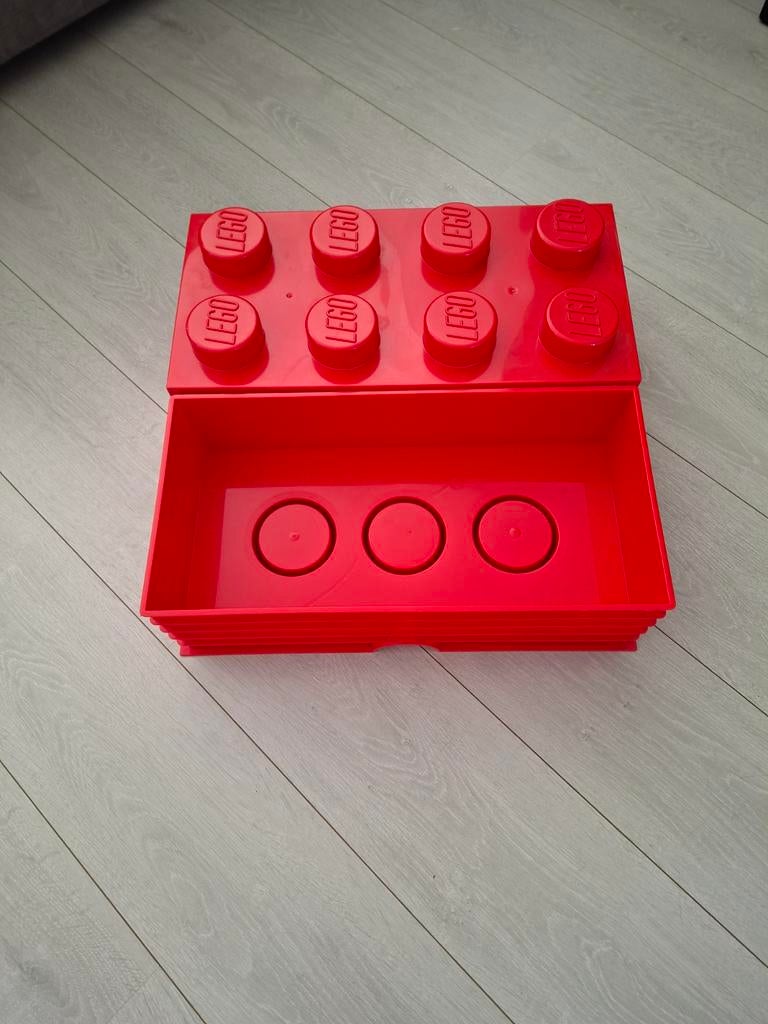 Lego opbergbox rood - Zo goed als nieuw, Kinderen en Baby's, Speelgoed | Duplo en Lego, Ophalen of Verzenden