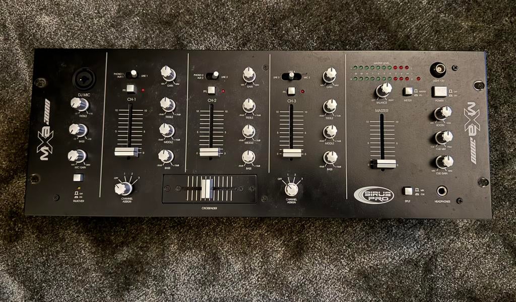 Sirius Pro MXA-3000 rackmixer 19’’, Muziek en Instrumenten, Mengpanelen, Ophalen, Zo goed als nieuw, Minder dan 5 kanalen, Microfooningang