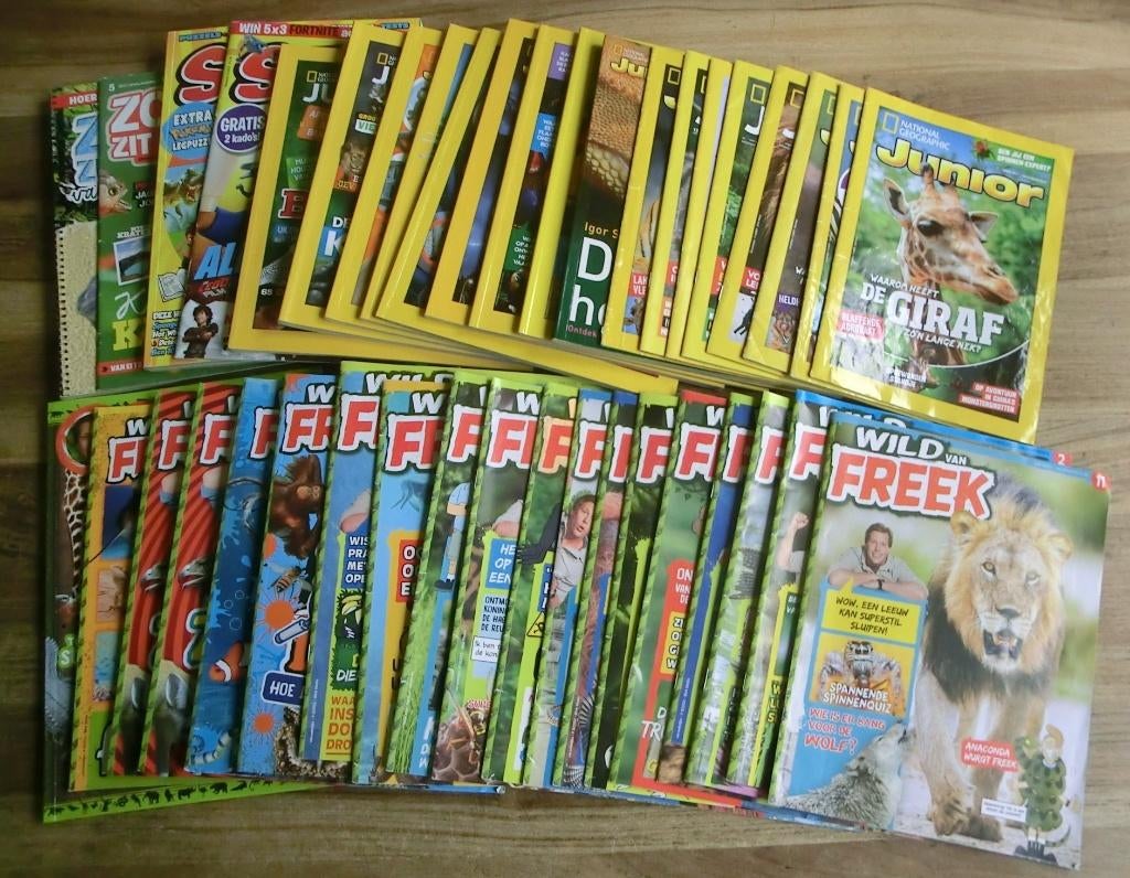 Partij Wild van Freek +  National Geographic Junior, Ophalen of Verzenden, Gelezen, Wetenschap en Natuur