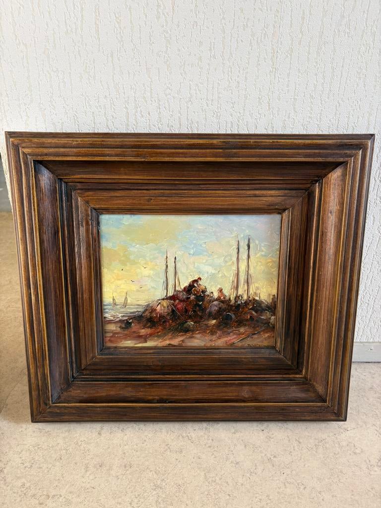 Prachtig schilderij van schilder van der Poel, Ophalen of Verzenden