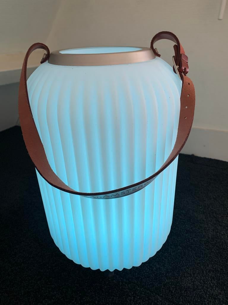 Nikki Amsterdam Wijnkoeler/Lampion met Bluetooth Speaker, Ophalen, Zo goed als nieuw