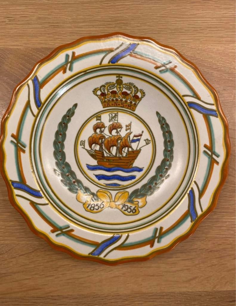 Plateel wandbord, Antiek en Kunst, Antiek | Wandborden en Tegels, Ophalen of Verzenden