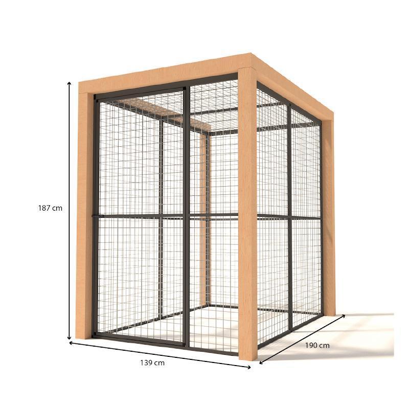 Volière Aluminium Olivia, Dieren en Toebehoren, Vogels | Hokken en Kooien, Nieuw, Volière, Aluminium, Ophalen of Verzenden