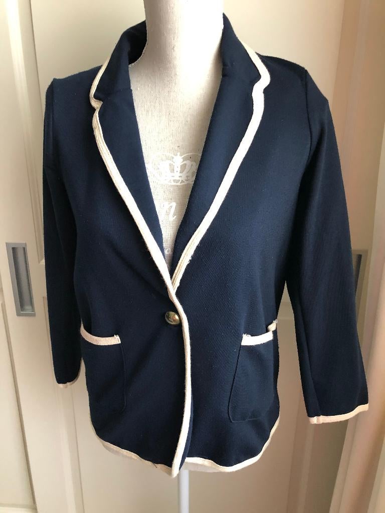 colbert Jasje Blauw maat 38 van LOOK, Maat 38/40 (M), Blauw, Ophalen of Verzenden, Zo goed als nieuw