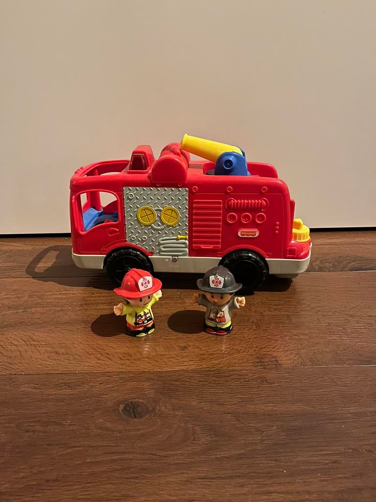 Fisher-Price Little People Brandweerauto, Ophalen of Verzenden, Zo goed als nieuw, Auto of Voertuig, Met licht