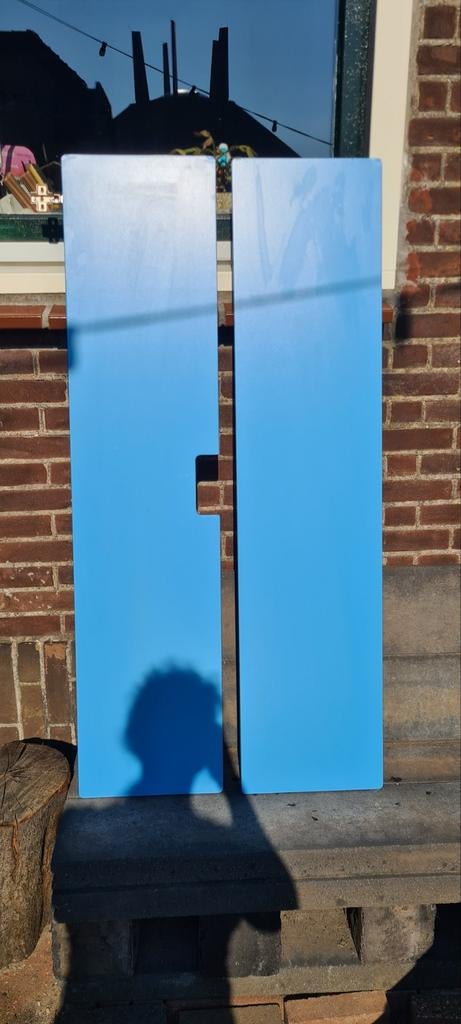 Blauwe losse stuva deuren met beslag, Ophalen of Verzenden, Gebruikt, Overige typen