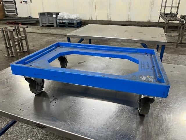 Trolely voor kratten / Blauw, Ophalen, Gebruikt, 40 tot 60 cm, Minder dan 35 cm