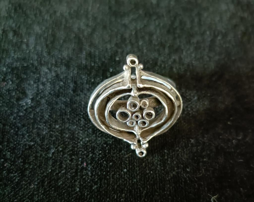 Theodor Klotz TEKA zilveren 925 verstelbare ring maat 17, Ophalen of Verzenden, 17 tot 18, Dame, Zilver