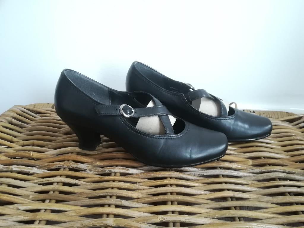 Gaby by Gabor Pumps Leer Zwart maat 5,5 > 38,5, Kleding | Dames, Schoenen, Pumps, Zwart, Gabor, Ophalen of Verzenden