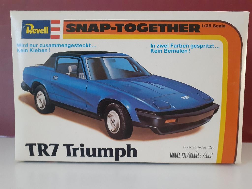 Triumph TR7   1/25   bouwdoos Revell, Hobby en Vrije tijd, Auto, Revell, Groter dan 1:32, Nieuw