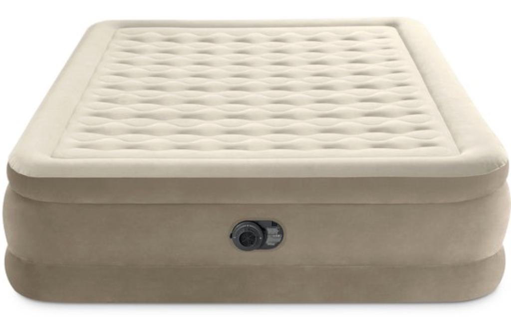 Intex Queen Ultra Plush Luchtbed met ingebouwde pomp, Caravans en Kamperen, Ophalen, Ingebouwde pomp, Zo goed als nieuw, 2-persoons
