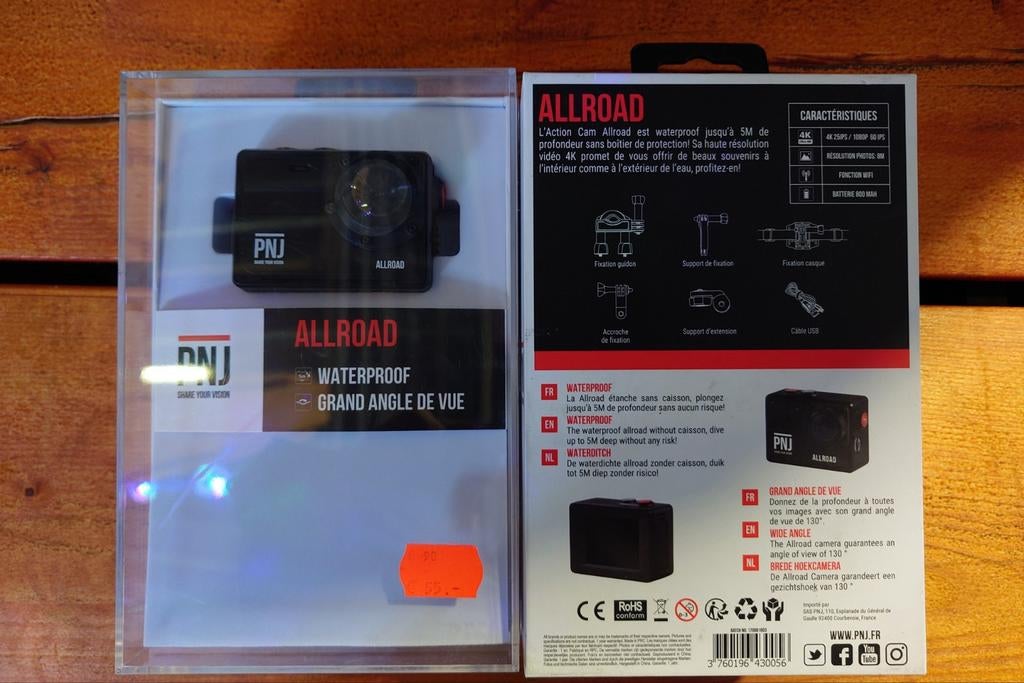 PNJ Allroad actiecamera, Overige merken, -, -, Nieuw