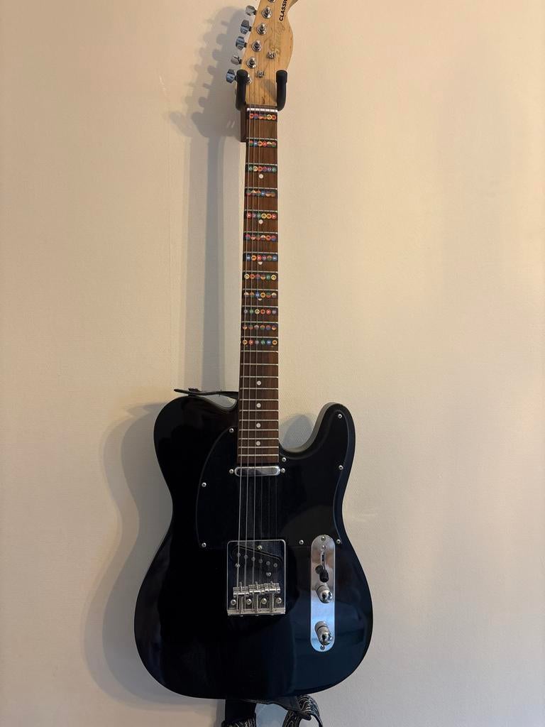 Zwarte Classic Fazley Series elektrische gitaar, Ophalen, Gebruikt, Solid body, Overige merken