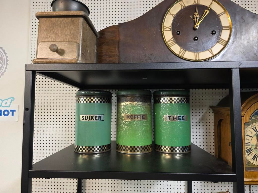 Set van 3 voorraadblikken: Koffie, Suiker, Thee, Ophalen of Verzenden