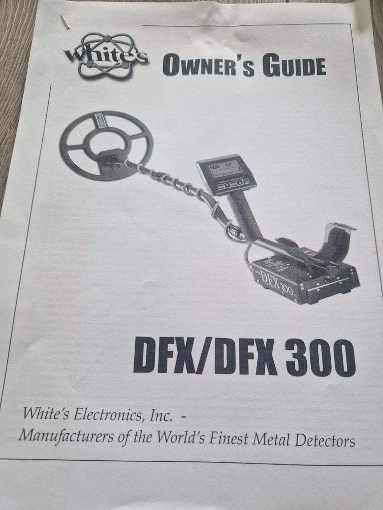Metaaldetector White's DFX 300, Ophalen