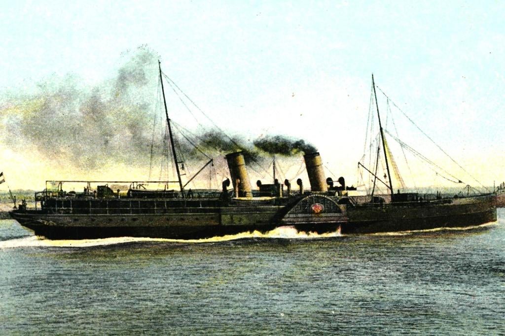 700706 Vlissingen Zeeland 1909 uitgaande Mailboot Gelopen, Ophalen of Verzenden, Voor 1920, Gelopen, Zeeland