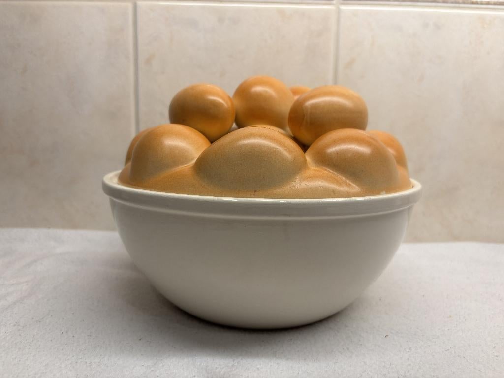 Grote Schaal Eieren, Antiek en Kunst, Ophalen of Verzenden