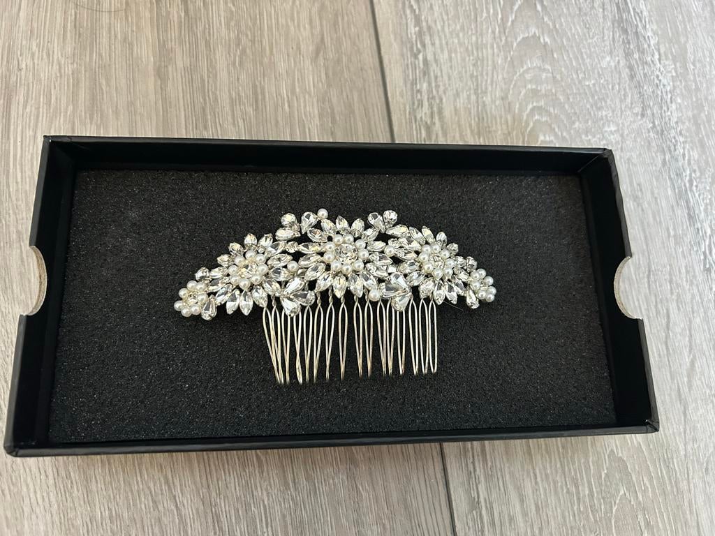 Abrazi haarkam voor bruidskapsel haarspeld, Ophalen of Verzenden, Zo goed als nieuw, Haarspeld